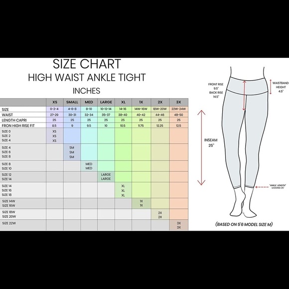 VELOCITY Women's High Waist Ankle Length Legging in Black, Size L, NWT - Picture 6 of 6